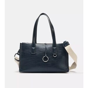 Zara Elegant Navy Blue Handbag